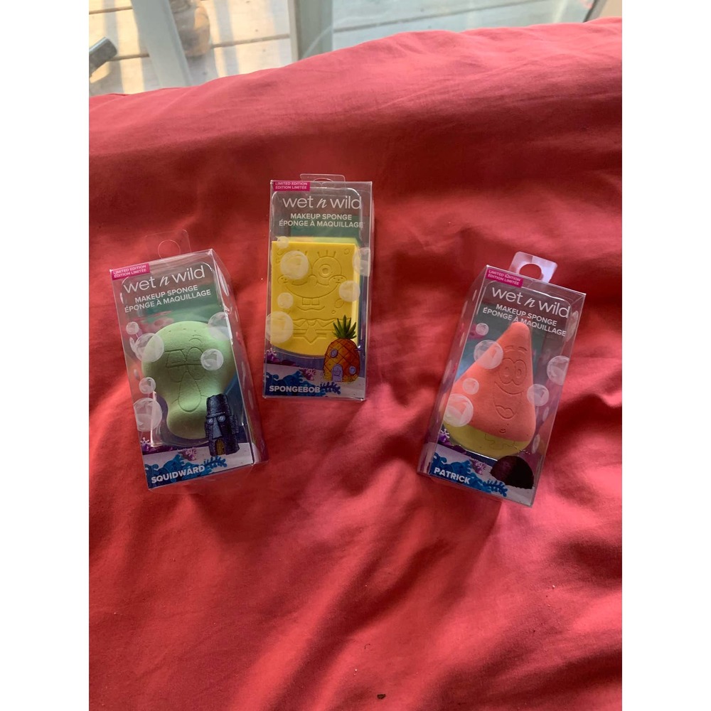 Wet and wild make up sponge sponge bob set